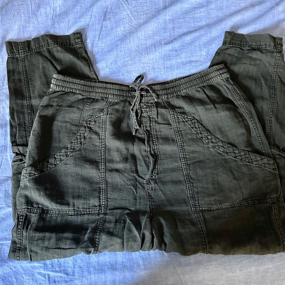 Free People Feelin Good Utility Pull-On Pants / Washed Black - Picture 7 of 10